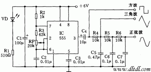 555输出信号整形(555输出1hz)